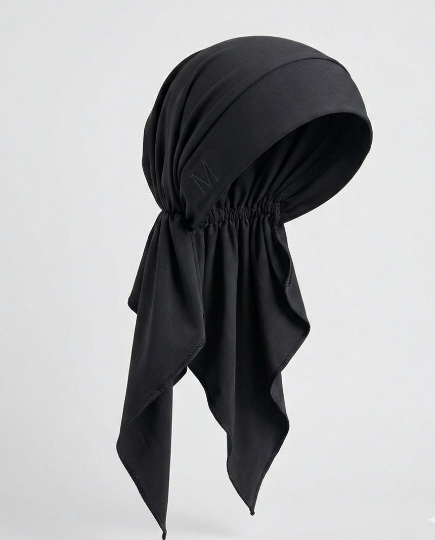 PRE-ORDER TURBAN « SWIM » BLACK PEARL