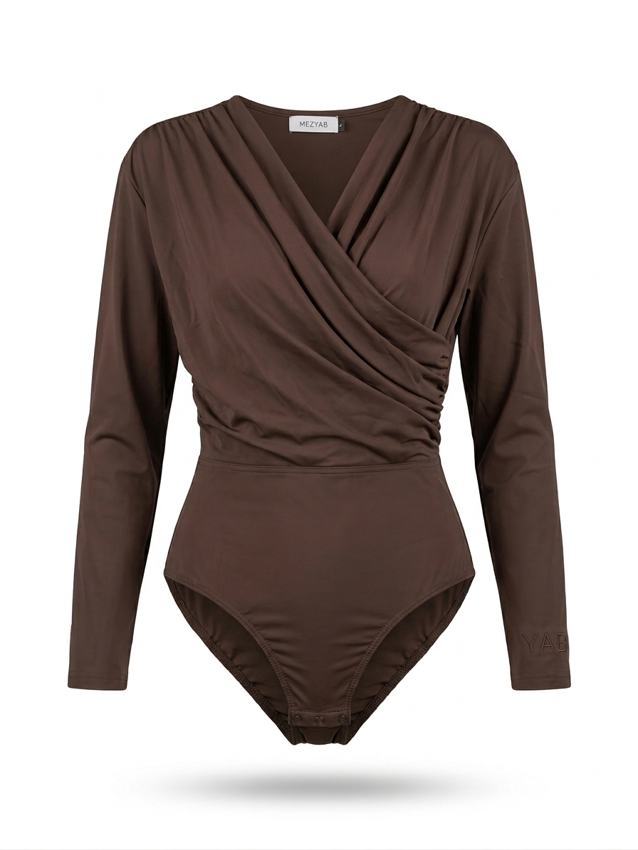 Burkini 3 pièces Oasis Mist - Ash Brown | Protection UV SPF 50+